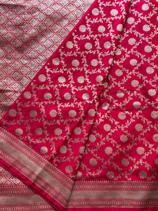 Rani Pink Mashur silk Saree
