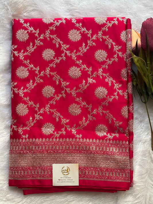 Rani Pink Mashur silk Saree