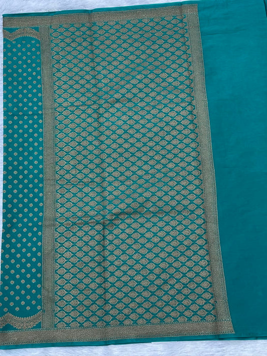 Sky Blue Semi Chiffon Georgette Saree