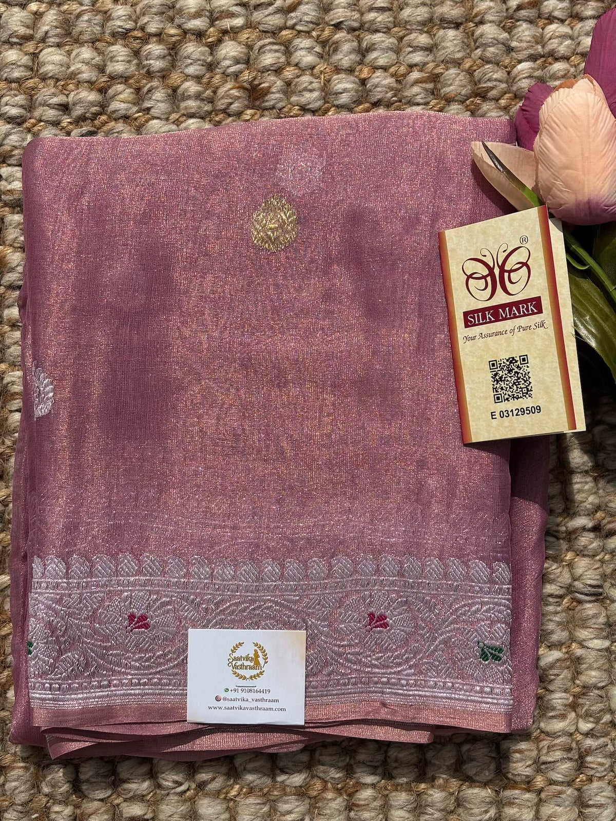 Light Lavender tissue pure chiffon