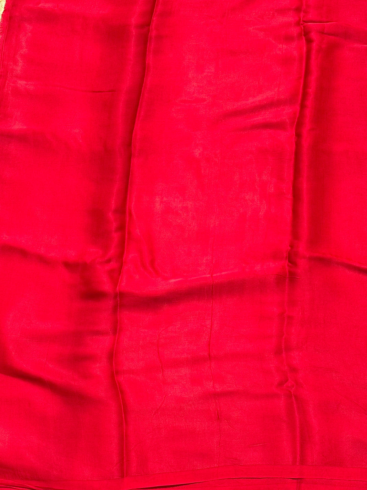 Red pure modal silk saree