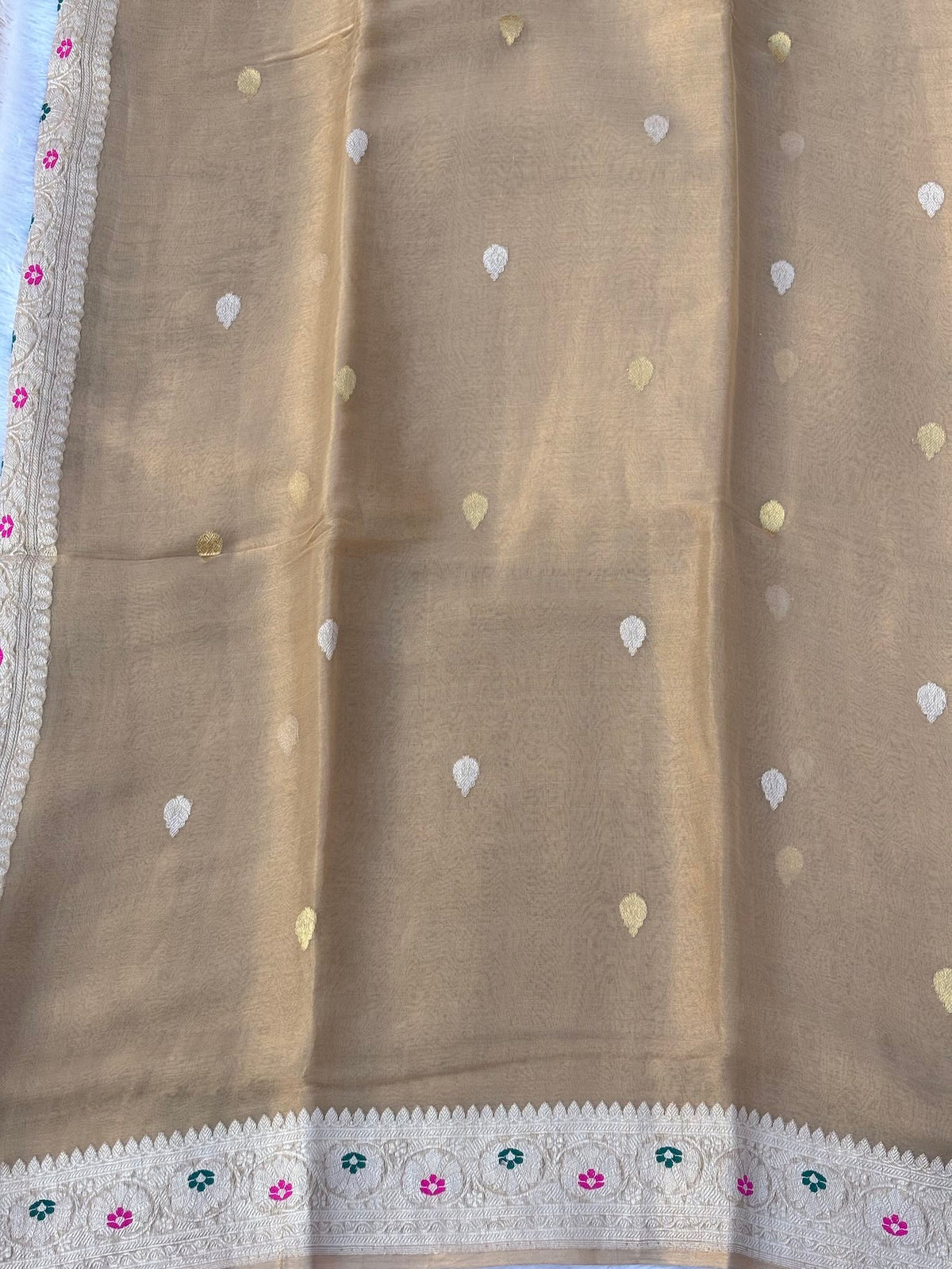 Golden tissue pure chiffon