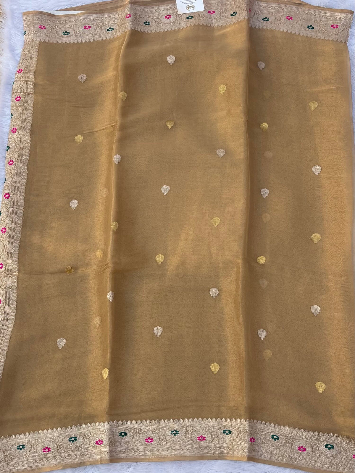 Golden tissue pure chiffon
