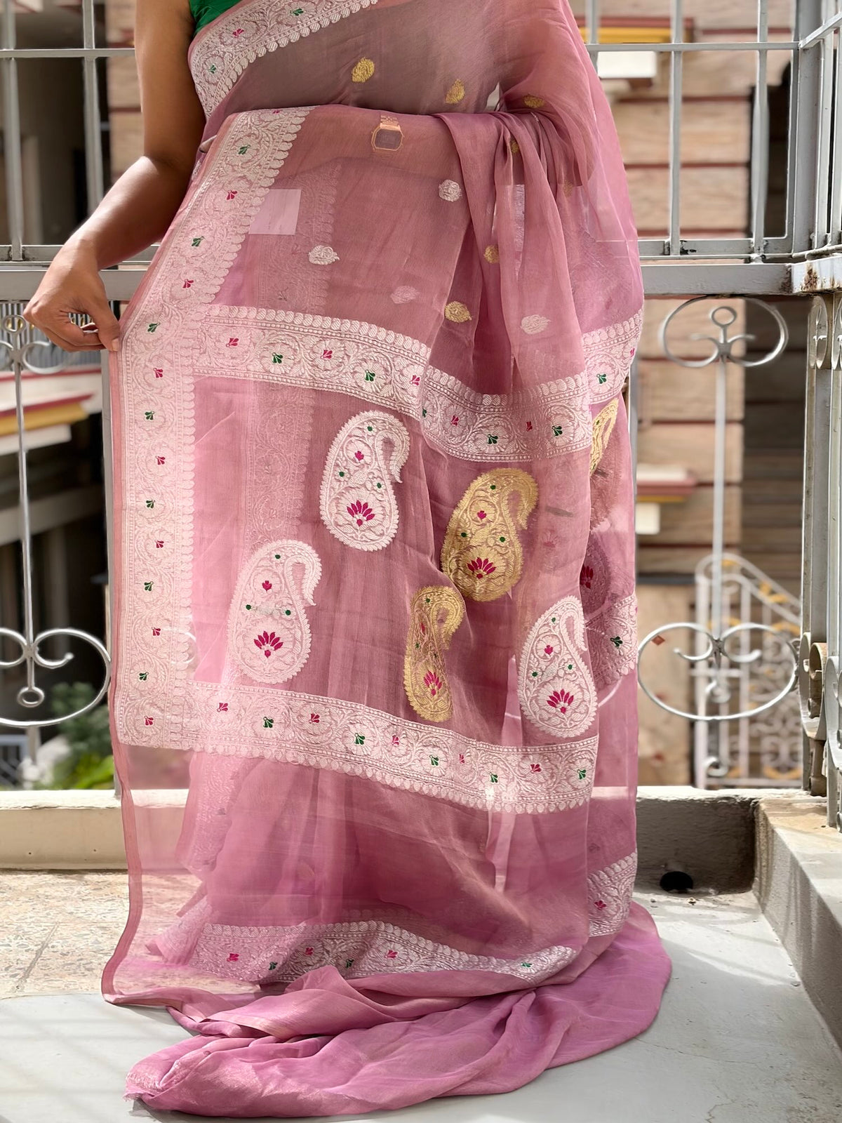 Light Lavender tissue pure chiffon